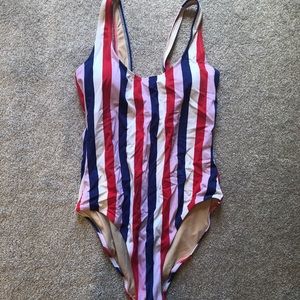 Old Navy striped one piece swimsuit